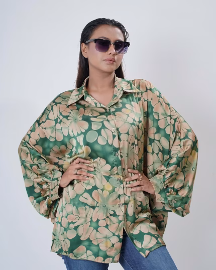 Imported Women's Silk Printed Top