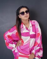 Imported Women's Silk Printed Top